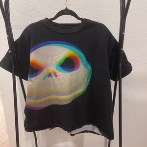 KingSize Black 6XL Jack Skellington Tall T-Shirt